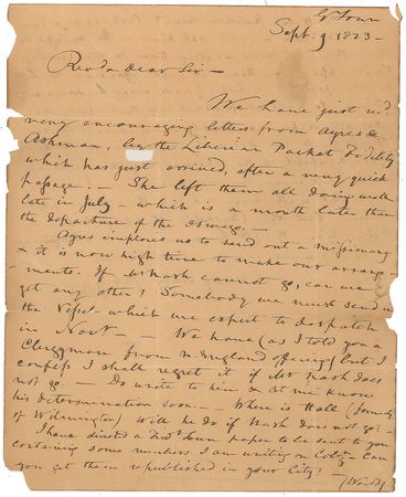Lot #507 Francis Scott Key: Key writes in support of 'colonization' - Image 1