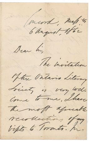 Lot #491 Ralph Waldo Emerson: 