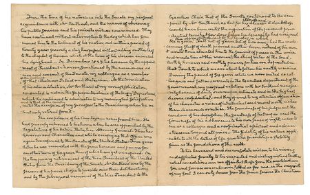 Lot #4 John Quincy Adams: Draft of his poetic