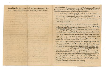 Lot #4 John Quincy Adams: Draft of his poetic eulogy for a former cabinet member - Image 2
