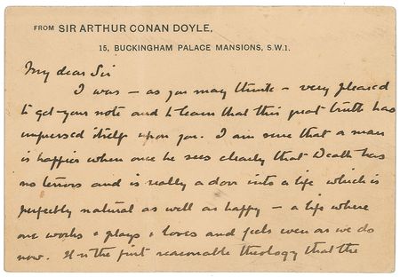Lot #489 Arthur Conan Doyle: 