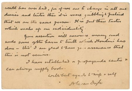 Lot #489 Arthur Conan Doyle: 