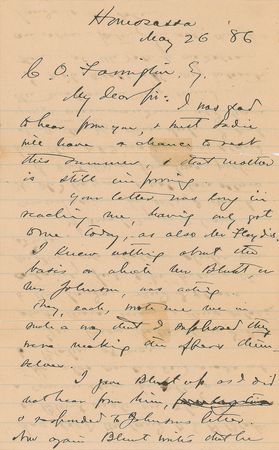Lot #294 Joshua Lawrence Chamberlain Handwritten Letter Signed - Image 1