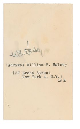 Lot #349 William F. Halsey Signed Photograph - Image 4