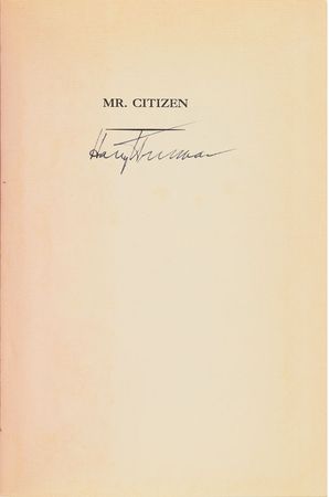 Lot #104 Harry S. Truman - Image 1