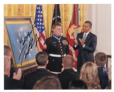 Lot #354 Dakota Meyer Signed Photographs - Image 1