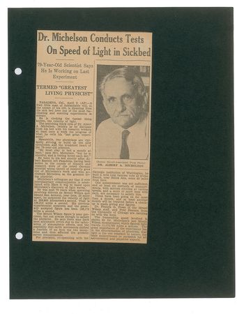 Lot #254 Albert A. Michelson: The first American scientist to win a Nobel Prize - Image 2