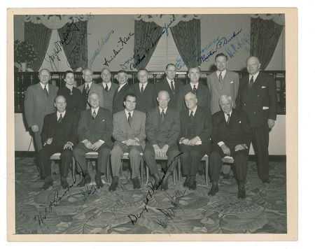 Lot #37 Dwight D. Eisenhower and Cabinet: Signed
