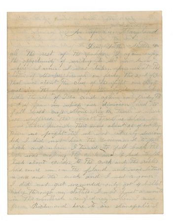 Lot #356 Murfreesboro Prisoner's Letter Handwritten Letter Signed - Image 1