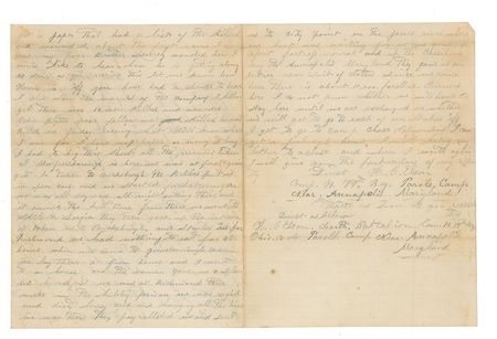 Lot #356 Murfreesboro Prisoner's Letter Handwritten Letter Signed - Image 3