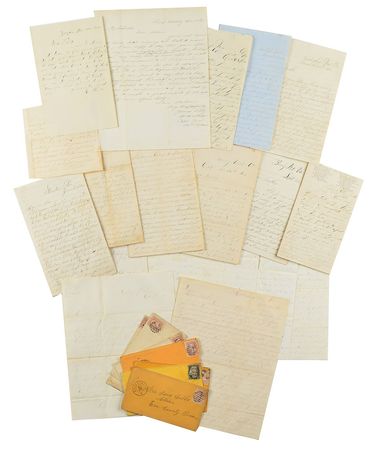 Lot #316 Edward F. Tubbs: Captivating war letters written by a Union soldier to his mother - Image 1