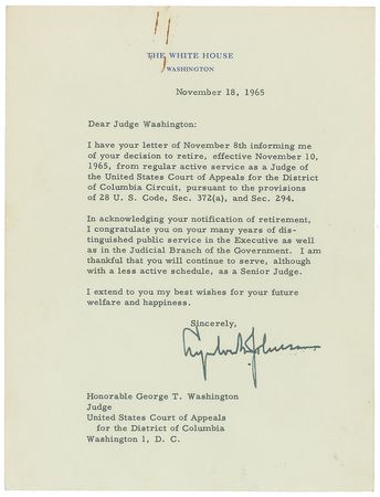 Lot #77 Lyndon B. Johnson Typed Letter Signed - Image 1