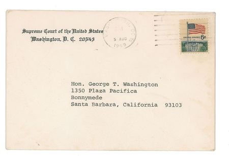 Lot #200 Warren Burger: The newly appointed chief justice: 
