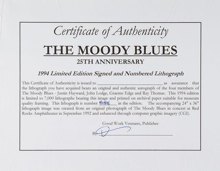 Lot #712 Moody Blues - Image 3
