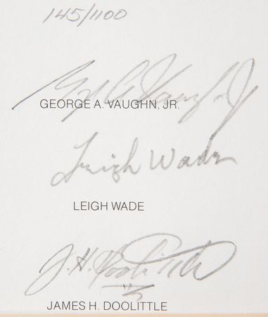 Lot #372 Great Moments in Aviation History: 'Great Moments in Aviation History' signed by Armstrong, Doolittle, Tibbets, and a dozen more - Image 2