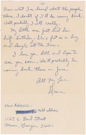 Lot #604 Allman Brothers: Duane Allman: Rare letter from 'Skydog,' the cofounder of the Allman Brothers Band - Image 2