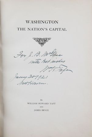 Lot #21 William H. Taft Book