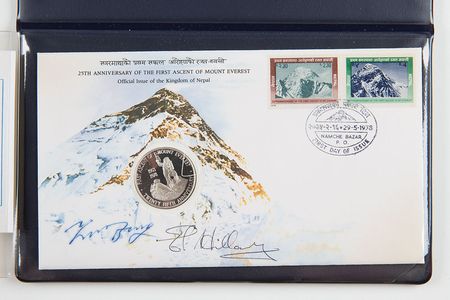 Lot #228 Edmund Hillary and Tenzing Norgay First Day Cover - Image 1
