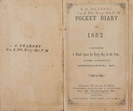 Lot #336 Civil War Soldier's Diary: After Crampton's Gap: 
