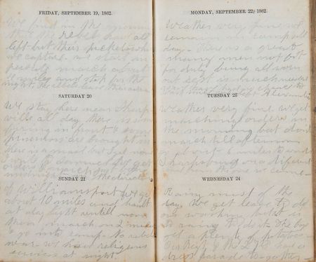Lot #336 Civil War Soldier's Diary: After Crampton's Gap: 