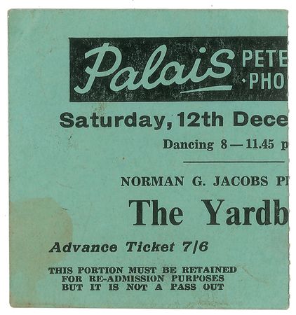 Lot #632 The Yardbirds Ticket Stub - Image 2