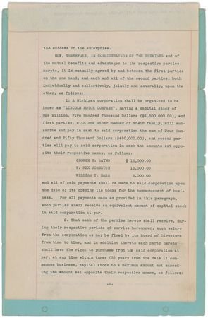 Lot #128 Henry M. Leland: The birth of the 'Lincoln Motor Company' - Image 3