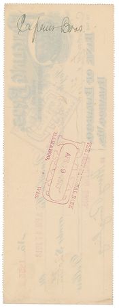 Lot #268 Henry Ringling Check - Image 2