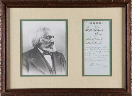 Lot #212 Frederick Douglass Signed Document - Image 1