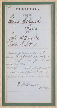 Lot #212 Frederick Douglass Signed Document - Image 2