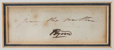 Lot #478 Lord Byron Signature - Image 2