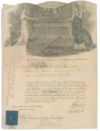 Lot #194 John Barrow Signed Document - Image 1