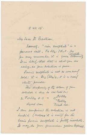 Lot #147 William Ramsay Handwritten Letter Signed - Image 1