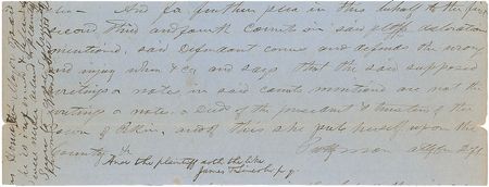 Lot #12 Abraham Lincoln: Sought-after legal
