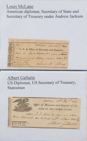 Lot #192 19th Century Notables Checks - Image 1