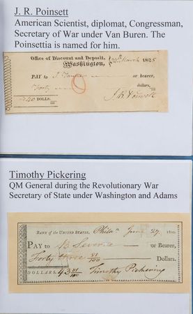 Lot #192 19th Century Notables Checks - Image 2