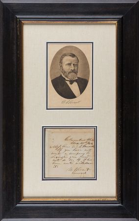 Lot #15 U. S. Grant: Important 1866 letter