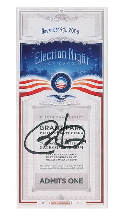 Lot #50 Barack Obama Ticket - Image 1
