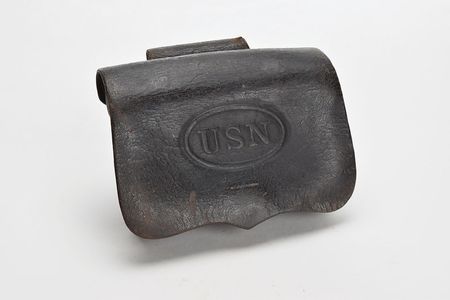 Lot #320  Civil War USN Revolver Cartridge Box - Image 1
