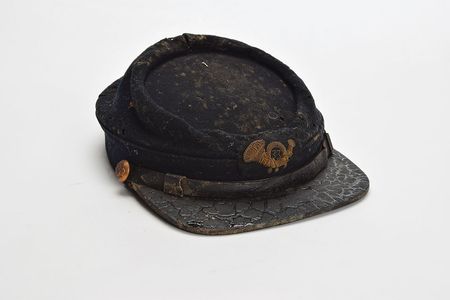 Lot #296 Civil War 33rd Massachusetts Infantry Officer's Kepi Officer'S Kepi - Image 1