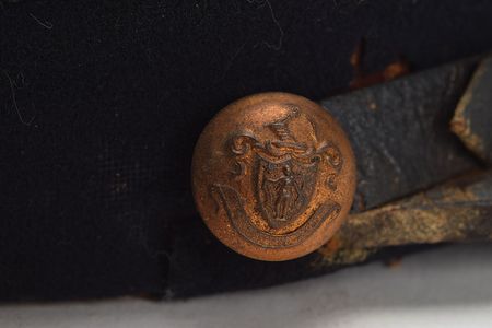 Lot #296 Civil War 33rd Massachusetts Infantry Officer's Kepi Officer'S Kepi - Image 3