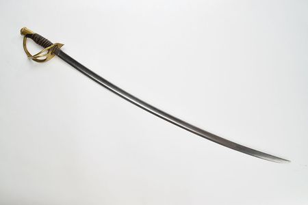 Lot #298 Civil War US Model 1860 Cavalry Saber by Mansfield & Lamb Cavalry Saber - Image 2