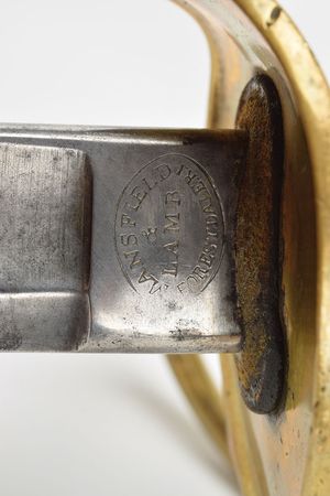 Lot #298 Civil War US Model 1860 Cavalry Saber by Mansfield & Lamb Cavalry Saber - Image 3