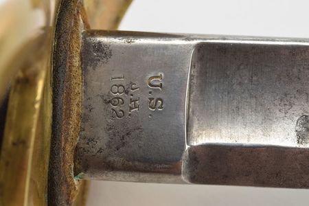 Lot #298 Civil War US Model 1860 Cavalry Saber by Mansfield & Lamb Cavalry Saber - Image 5