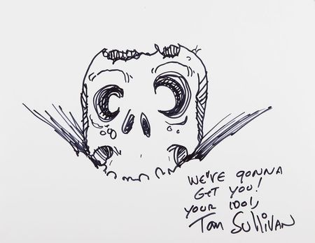 Lot #825 Evil Dead: Tom Sullivan: Ghastly Evil Dead sketches from the film's makeup FX man - Image 1