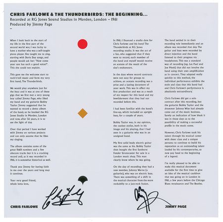 Lot #718 Jimmy Page and Chris Farlowe Album - Image 1