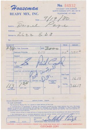 Lot #1030 Satchel Paige - Image 1