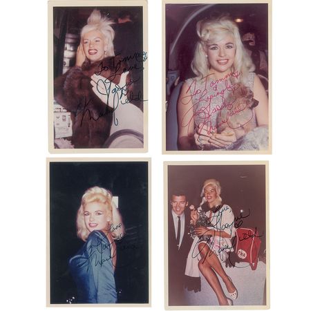 Lot #772 Jayne Mansfield Signed Photographs - Image 1