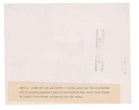 Lot #879 Marilyn Monroe and Keith Andes - Image 2