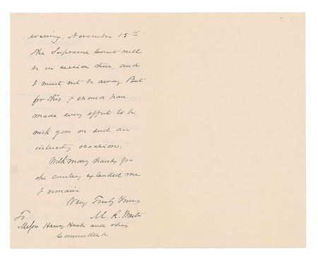 Lot #283 Morrison R. Waite - Image 2