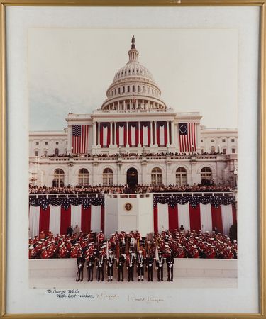 Lot #48 Ronald Reagan Signed Photograph - Image 1